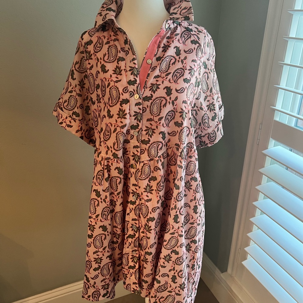 Material Girl Pink and Black Paisley Dress